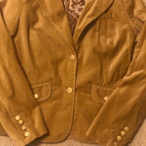 Gold Velvet Blazer